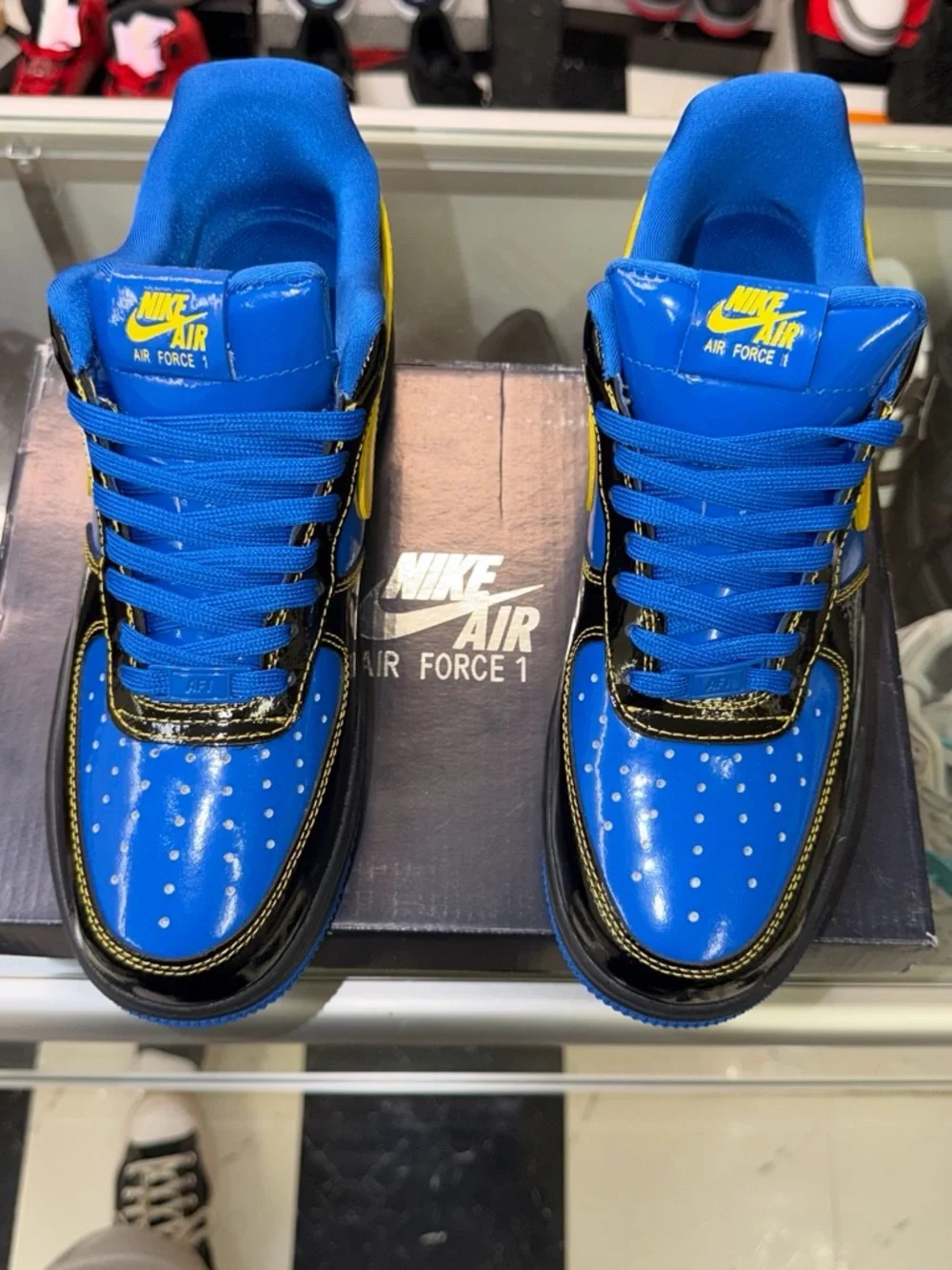 Nike Men's Low-Top Sneakers — Blue, Yellow & Black